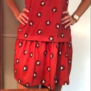 Cute patterned sleeveless dress